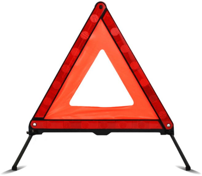 LINJIN 자동차 교통사고 예방 필수품 차량용 안전삼각대 자동차 삼각대 경고등, 1개