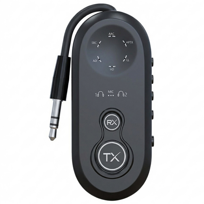 무선 블루투스송수신기 오디오 리시버 수신기 동글 컴스 JA434, 블랙, 1개