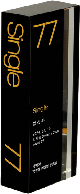 상패팡팡 홀인원패 싱글패 이글패 골프트로피 003 골드 골프모션 금속 골프스윙모습 이븐파 언더파 골프대회 주문제작 신제품 트로피공장 트로피제작, 1개