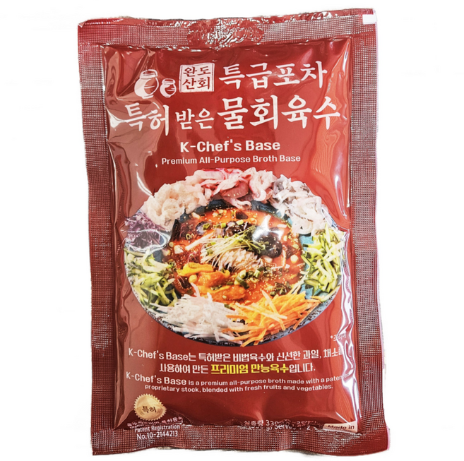 완도산회 특허받은 물회육수 냉짬뽕 소스 만능양념 낚시 캠핑 밀키트 330G, 30개