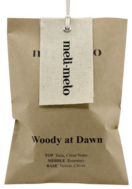 멜리멜로 실내 방향제 디퓨저 코지 사쉐 노멀 크라프트, 1개, 30g, 우디앳던