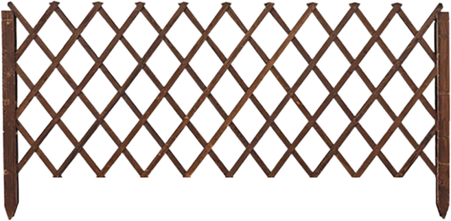 MJZB 야외 그릴 삽입 울타리 신축 울타리 정원 칸막이 벽 울타리 등나무 받침대, 땅에 붙이고 길이 180cm높이 90cm