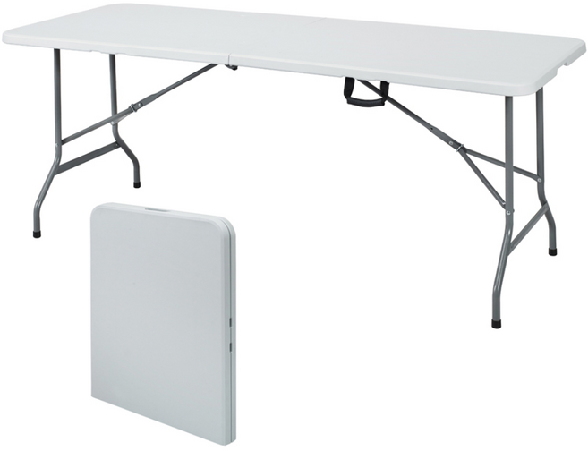 엠즈 브로몰딩테이블 1800 듀라테이블 브로몰딩 테이블 캠핑용 행사용 휴대용, 화이트