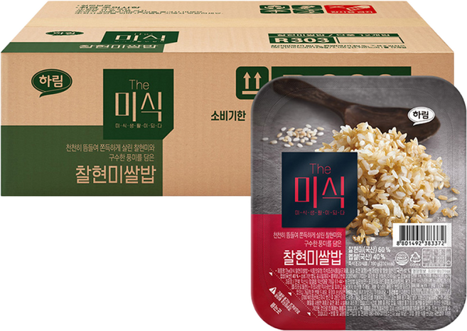더미식 찰현미쌀밥, 180g, 12개