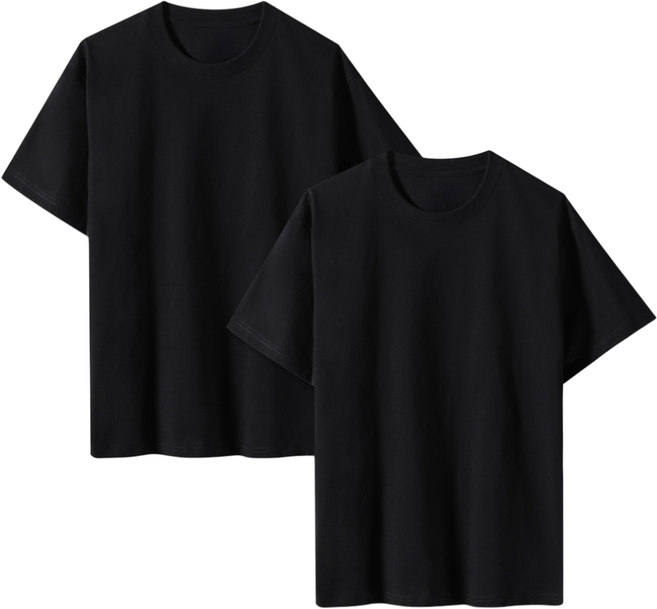 (당일발송) 비침없는 헤비 10수 순면 남녀공용 두꺼운 무지 반팔티 티셔츠