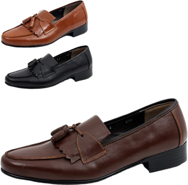 더보이더걸 고급 소가죽 남자 수제화 방울 로퍼 세미정장 스타일 MH-0902