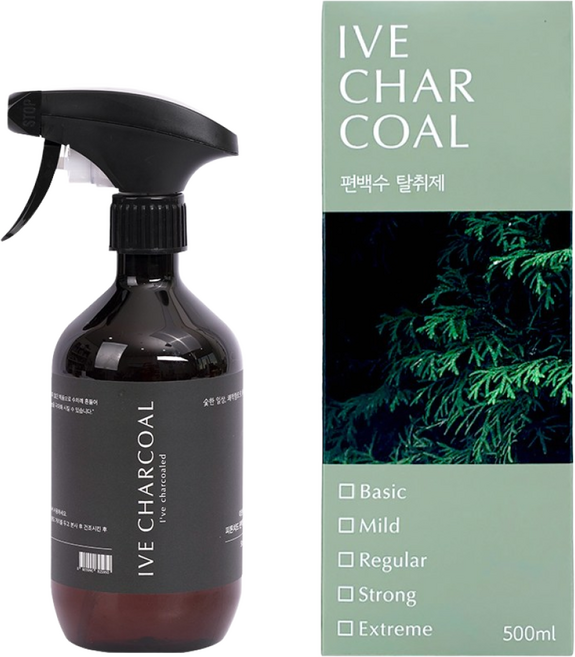 이브차콜 편백수 100% Level3 Regular 피톤치드 탈취제 새집증후군 제거, 1개, 500ml