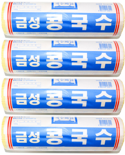 국수마을 금성 콩국수, 4개, 1.5kg