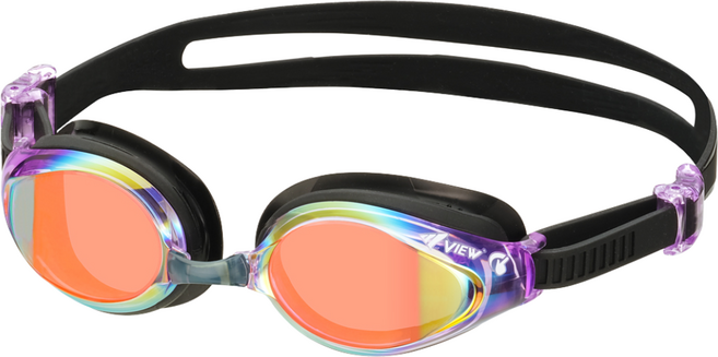 뷰 물안경 V640ASAM 미러렌즈 수경, 1개, LVSHD