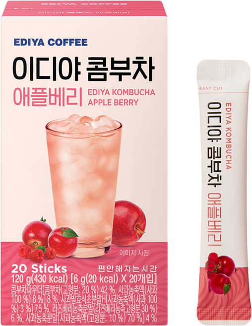 이디야커피 콤부차 애플베리, 6g, 20개입, 2개