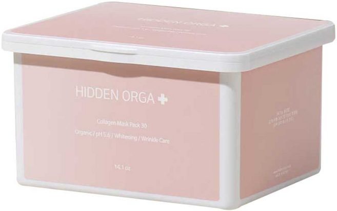 히든올가 1일 뽑아쓰는 콜라겐 마스크팩 임산부 남자 얼굴팩 수분진정, 1개, 1개입
