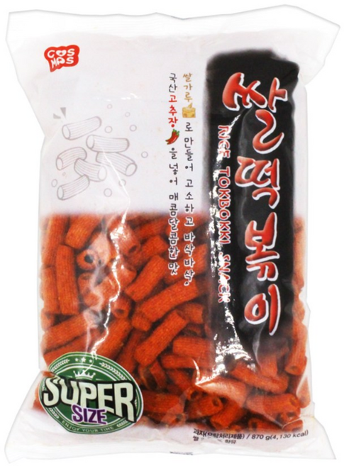 코스모스제과 쌀떡볶이 스낵, 870g, 1개