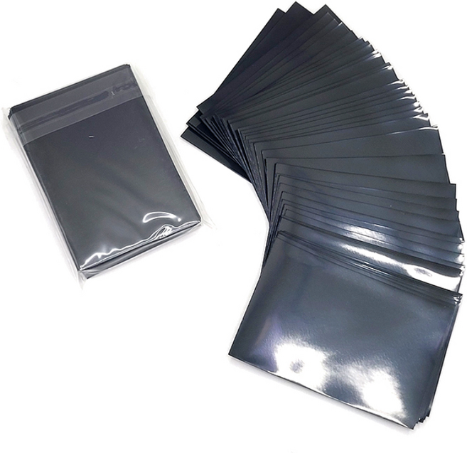 포레스 카드용 슬리브 아이돌 포토카드 포카보관 카드보관 투명 블랙 OPP 50매, 투명(91x59) 50장