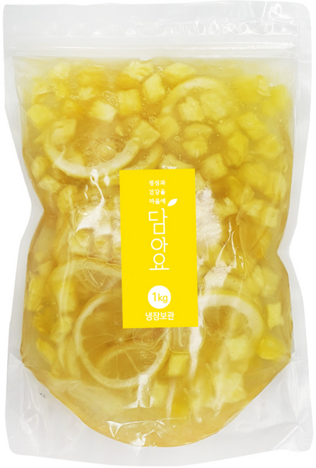담아요 수제 파인레몬청(정백당), 1kg, 1개, 1개입