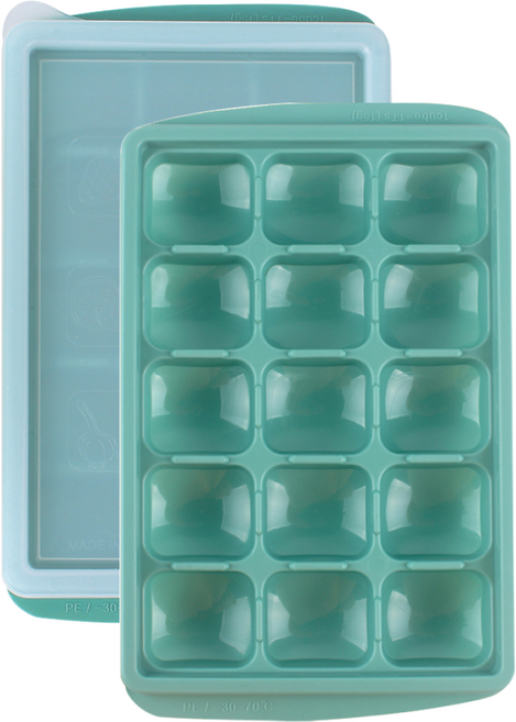 베베락 엘파 아이스큐브(냉동보관용기) 2P, 민트그린, 2개