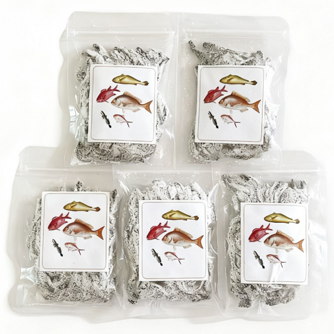 갯지렁이 바다낚시 필수템 염장갯지렁이 낚시 생미끼 소금갯지렁이 바다낚시 미끼 청개비 농어 감성돔 아오무시 간편 소포장 (오리지널), 5개, 50g