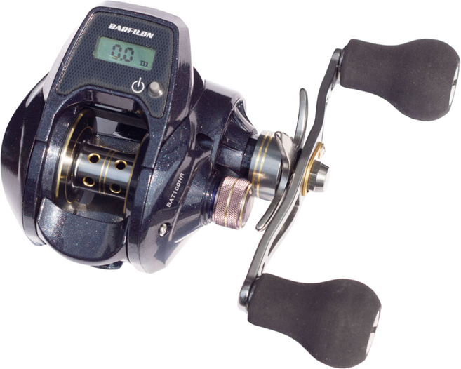 지존낚시 수심측정 베이트릴 10kg 카운터 한치 오징어 선상 바다 우럭 참돔 광어 다운샷 농어 외수질 낚시 루어낚시 용품 수심릴 수심측정릴, 우핸들, BAT100D