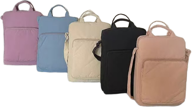 Heyoo 여성 노트북가방 크로스백 태블릿 파우치 서류가방 심플 데일리 손잡이 가방, 1개, 블루