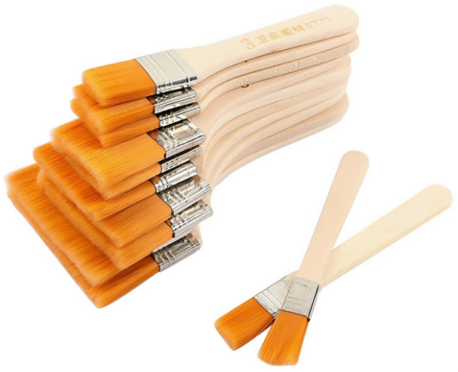 SR코리아 페인트붓 젯소 막붓 청소붓 다양한사이즈 10개입, 젯소_12호_10개입, 1개