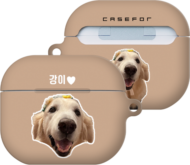 케이스포 커스텀 디자인 3D풀커버 에어팟/버즈 케이스 + 카라비너 세트, 버즈3/버즈3프로