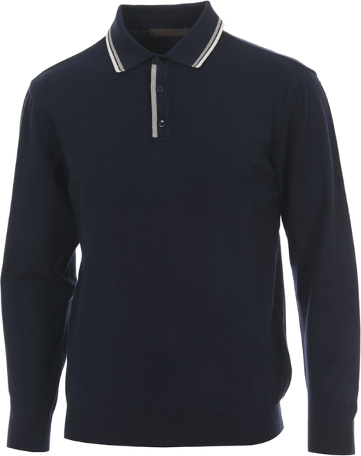 엘르 남성 타이디 카라라인 골프 니트 긴팔 카라티셔츠 65350 3