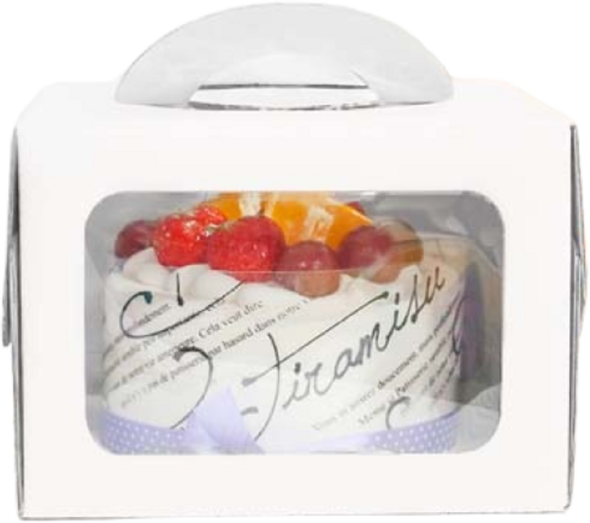 중앙패키지 투명창 케이크박스 1호(15cm) 화이트 10개