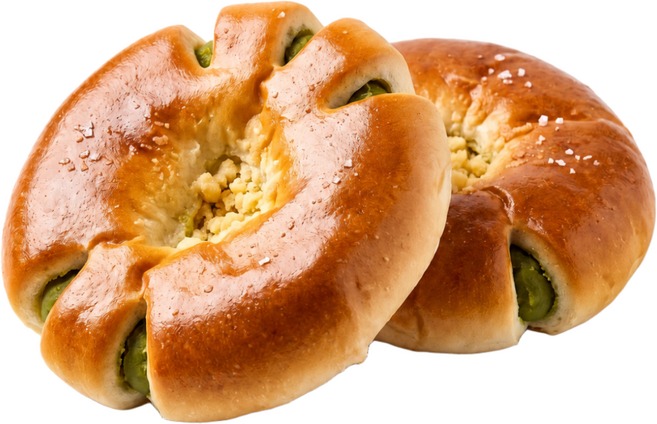국내산 수제 통밀빵 완두빵 개별포장, 10개, 90g