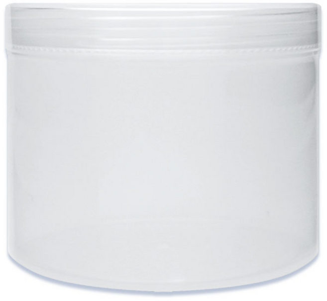 크림 500ml 화장품 공병 슬라임용기 원형 알로에 통 PP (리드포함), 6개