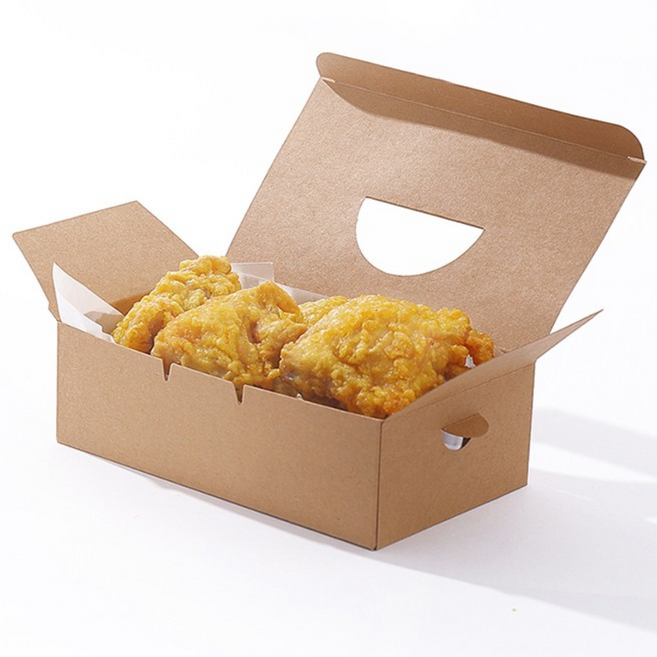 패키지리퍼블릭 크라프트 치킨박스 접이식 소, 200개입, 1개