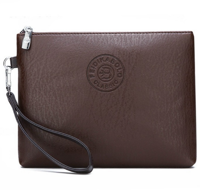 이케이 고급 가죽 남성 클러치백 손가방