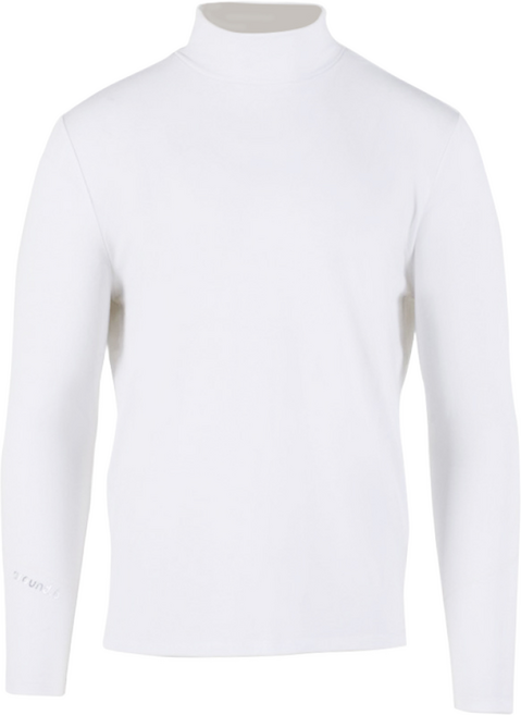 [어라운드식스]프리미엄 텐셀라이오셀 골프 이너 반목티셔츠 간절기 남성용 - 화이트 M