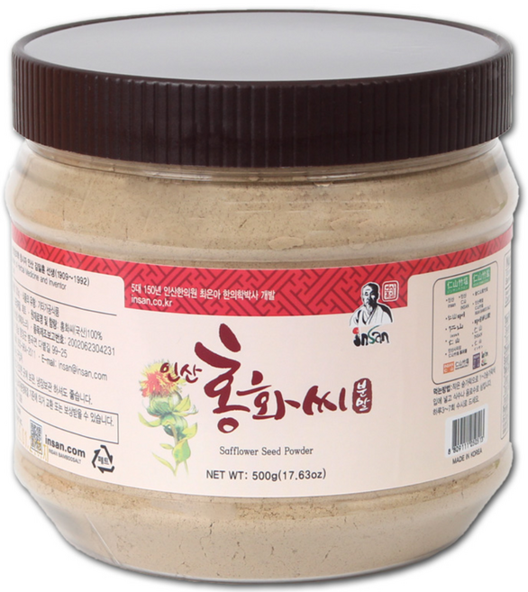 인산죽염 홍화씨 분말, 500g, 1개
