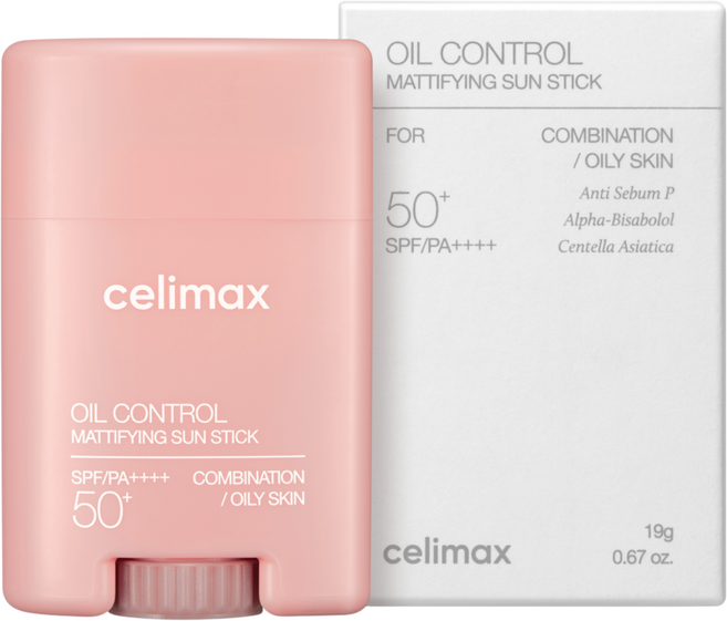 셀리맥스 오일 컨트롤 매티파잉 선스틱 SPF50+ PA++++, 19g, 1개
