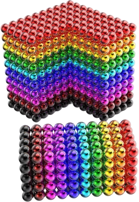 1000 자석볼 자석큐브 네오큐브 마그네틱, 1000개, 10가지색상