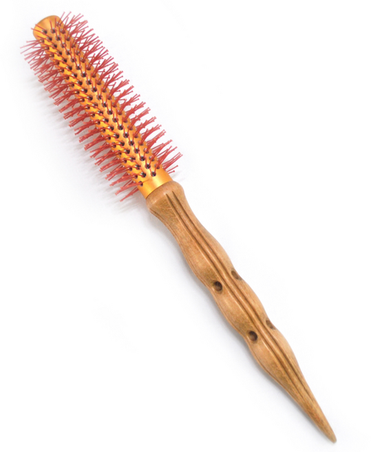 루시피 더 퀸 레인보우 골드 가시 헤어 롤 브러쉬 3호, 1개