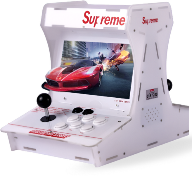 픽조이 케이스포함 오락실게임기 가정용 레트로게임기 고전게임기, 2인용, 화이트