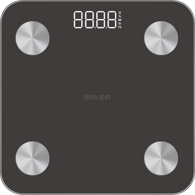 아이리버 스마트 체지방 체중계, 1개, 블랙, SB-H301B