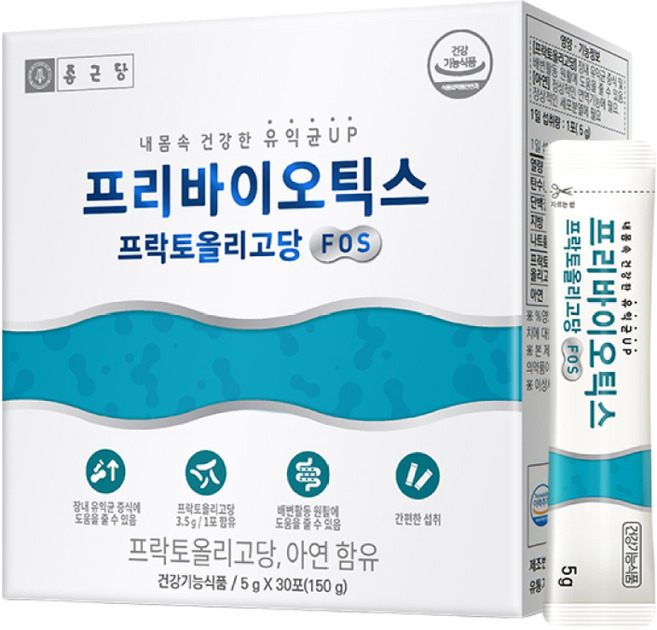 종근당 프리바이오틱스 프락토올리고당 FOS, 150g, 1개