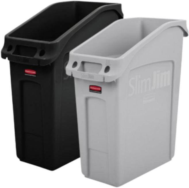 [러버메이드] 언더카운터 쓰레기통 (49L/87L) 검정, 회색