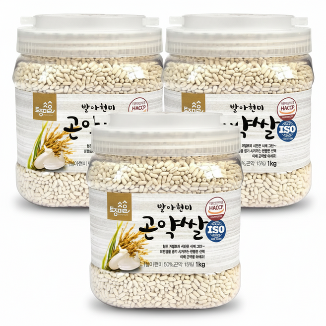 [토종마을] HACCP인증 발아현미 곤약쌀 1kg, 3개