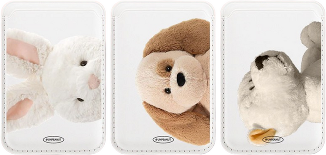 언피넛 [맥세이프 카드포켓] 첫번째 토이시리즈 맥세이프 카드지갑, MP085 리본래빗, 1개