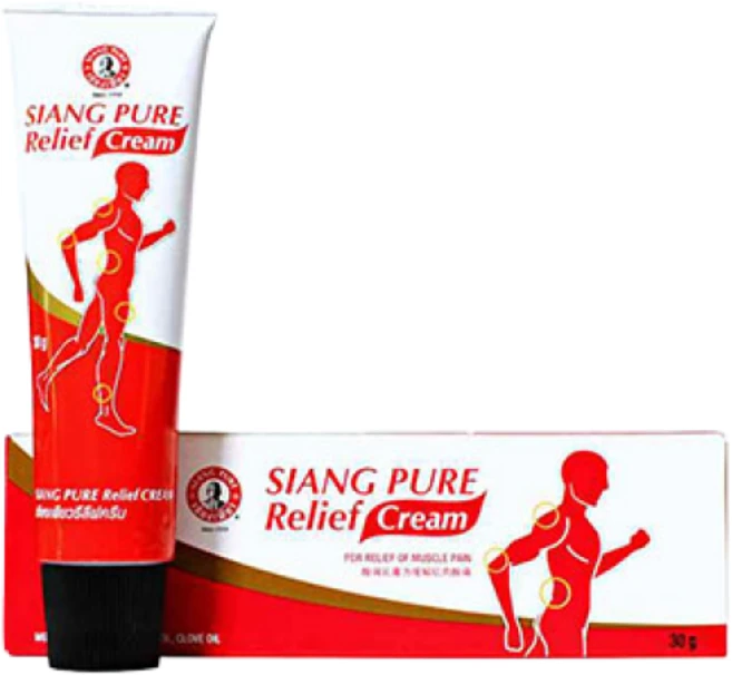 어깨결림 근육통 통증 완화 siang pure relief cream 30g, 1개 - 쿠팡