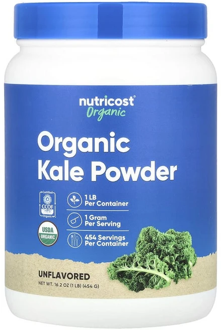 뉴트리코스트 유기농 케일 분말 무맛 454g / 해외직구 미국정품, 3개 - 쿠팡