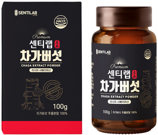 센티랩 러시아산 차가버섯 추출 분말 100g, 6개