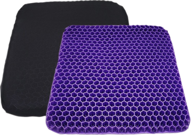 프루젠 벌집쿠션 젤리쿠션 매직시트 쿨 통풍 실리콘 벌집 퍼플 방석 특대 커버포함