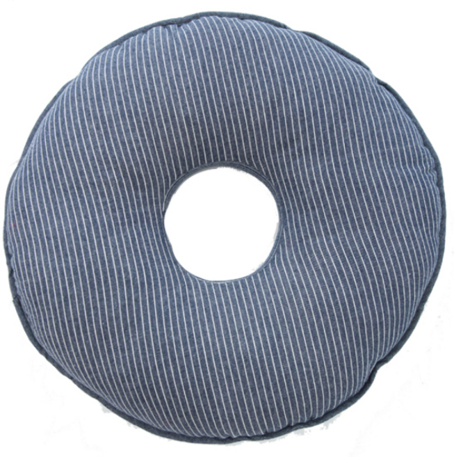 이솔홈 기능성방석 치질방석 산모방석, 02)모던 스트라이프 도넛방석_네이비, 1개