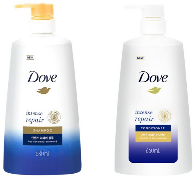 도브 샴푸+린스 660ml (인텐스/너리싱/스칼프), 1개