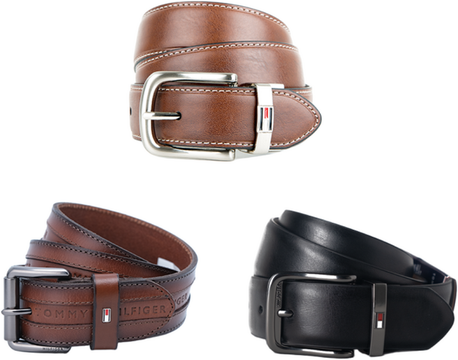 타미힐피거 남성 캐주얼 정장 벨트 양면벨트 단면벨트 택 1