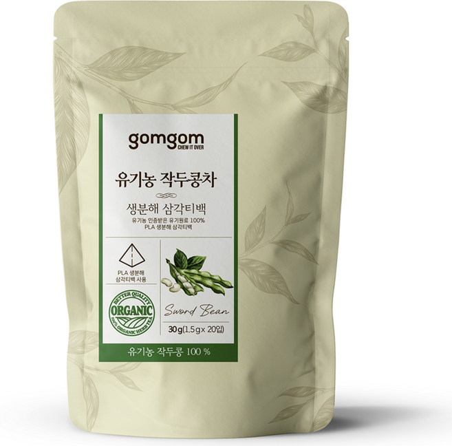 곰곰 유기농 작두콩차 생분해 삼각티백, 1.5g, 20개입, 1개