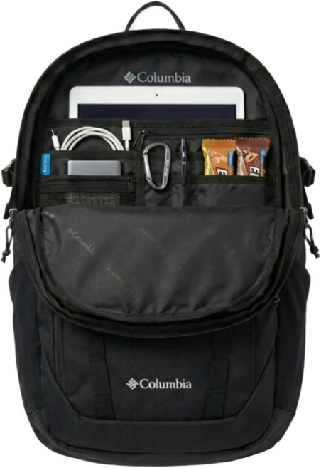 콜롬비아 23L 등산배낭 자전거 여행용백팩 가방 Kobly파우치, 다크블랙